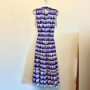 Alicia Bell Blue and White Maxi